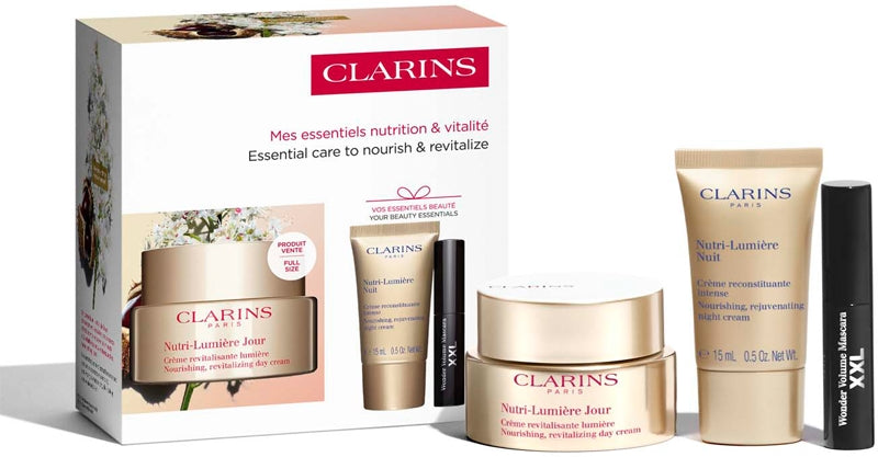 Clarins Nutri-Lumière Collection gavesæt til moden hud