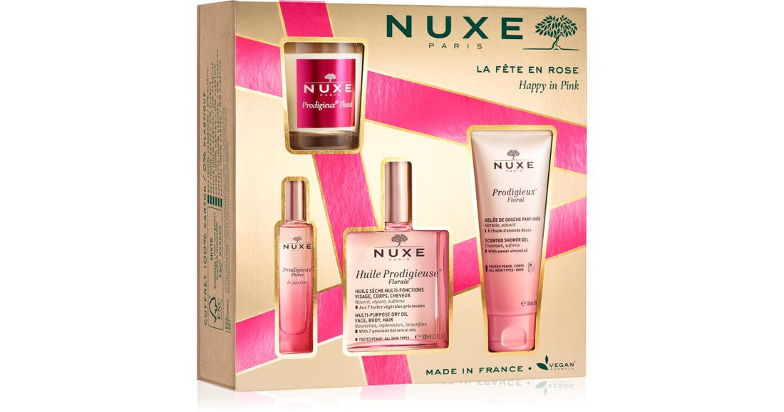 Nuxe Huile Prodigieuse Florale confezione regalo (per viso, corpo e capelli) 4 pz