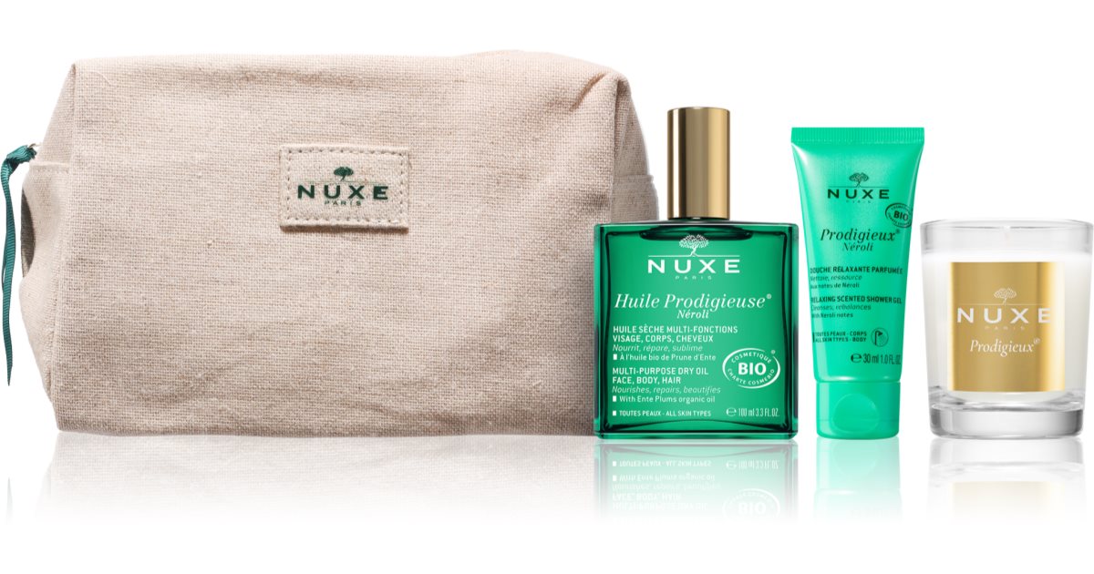 Nuxe Huile Prodigieuse Néroli geschenkdoos met revitaliserende werking 3 st