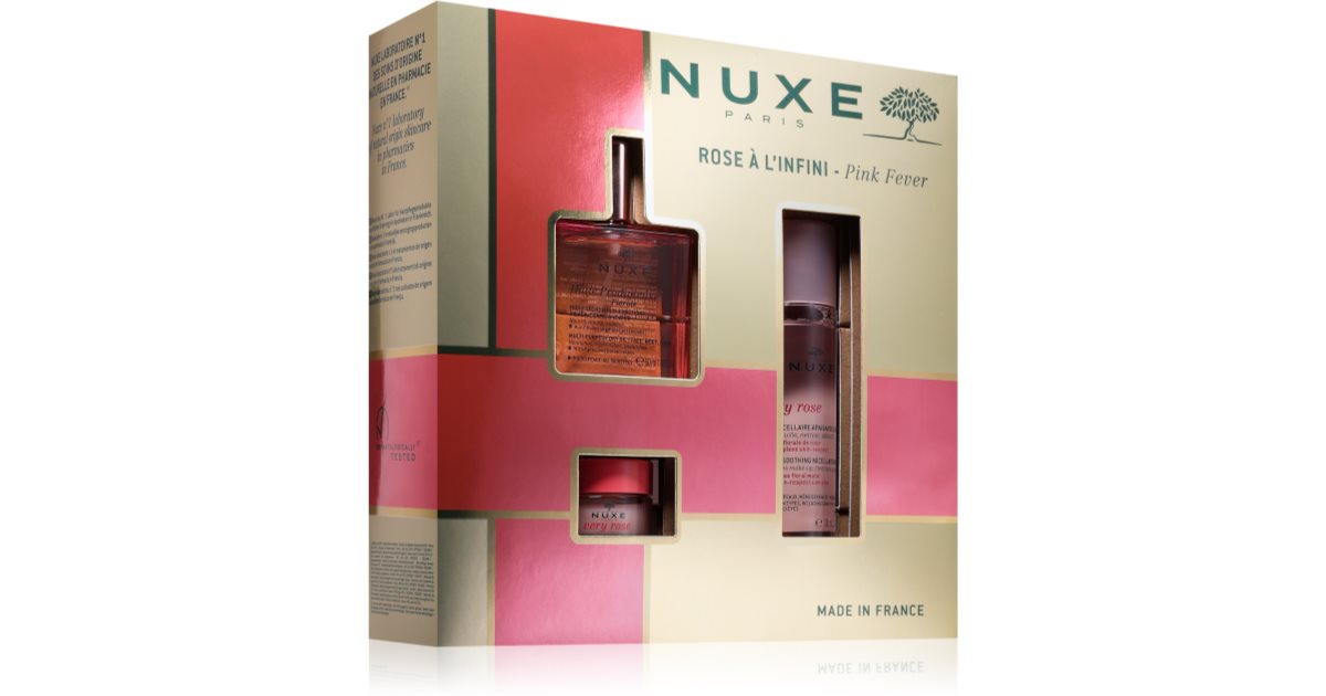 Nuxe Huile Prodigieuse Pink Fever Geschenkbox (für Gesicht und Körper) 1 Stk