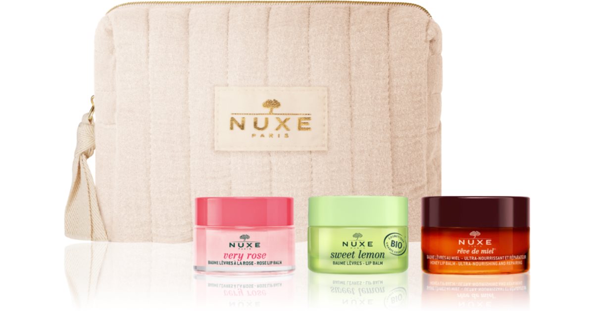 Nuxe Set cutie cadou (cu balsam) 3x15 g