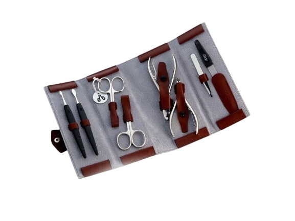 Set per manicure, 8 pezzi, 6839, rosso vino Alpen
