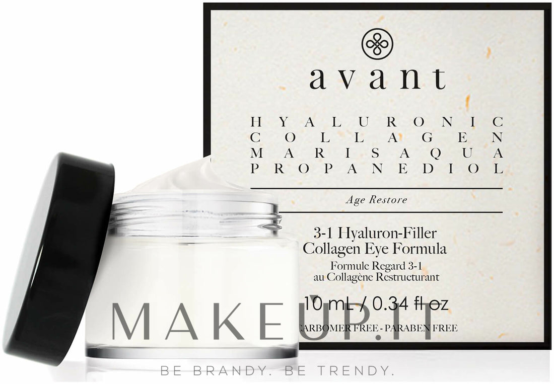 Crema contorno occhi 3 in 1, con acido ialuronico Avant Skincare 3-1 Hyaluron-Filler Collagen Eye Formula 10 ml