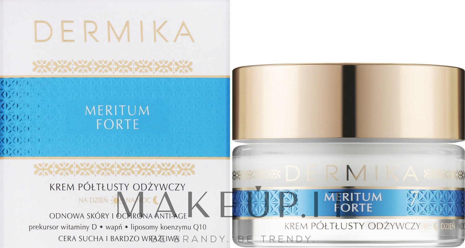 Crema nutriente per pelli secche e molto sensibili Dermika Meritum Forte 50 ml