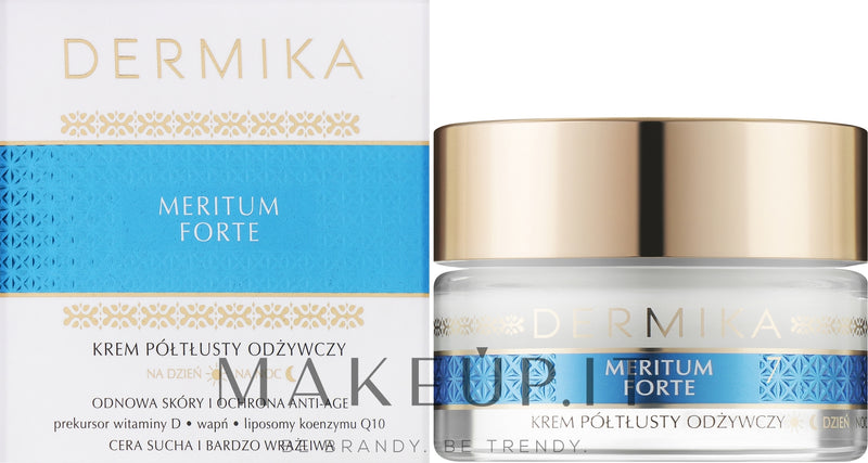 Crema nutriente per pelli secche e molto sensibili Dermika Meritum Forte 50 ml