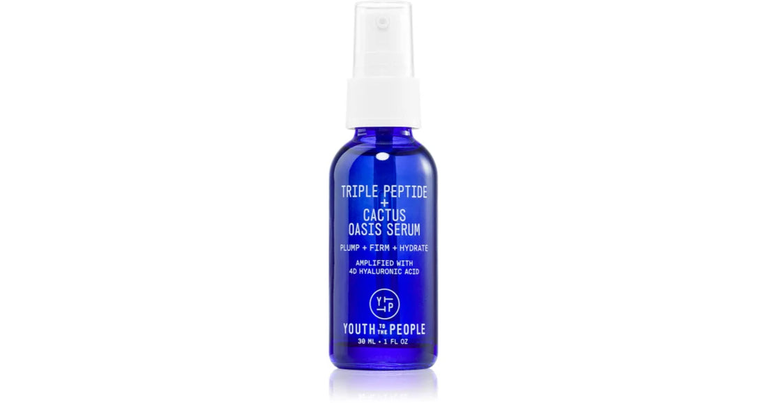 Youth To The People Oasis Triple Peptide + Cactus pleťové sérum na obličej a krk 30 ml