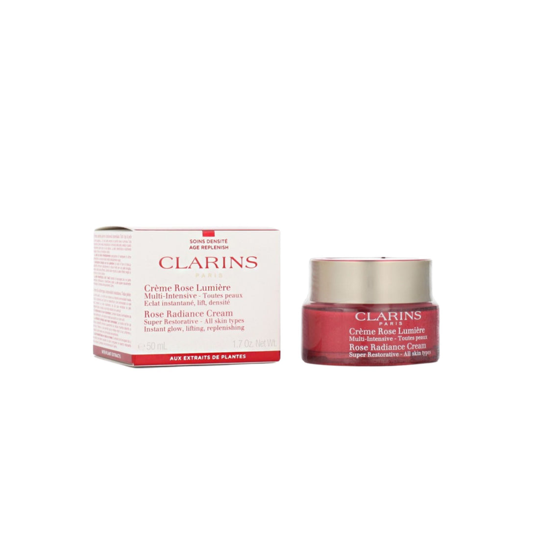 Clarins Super Restorative Rose Radiance Cream (Kaikille ihotyypeille) - Juonteita ehkäisevä päivävoide 50ml 