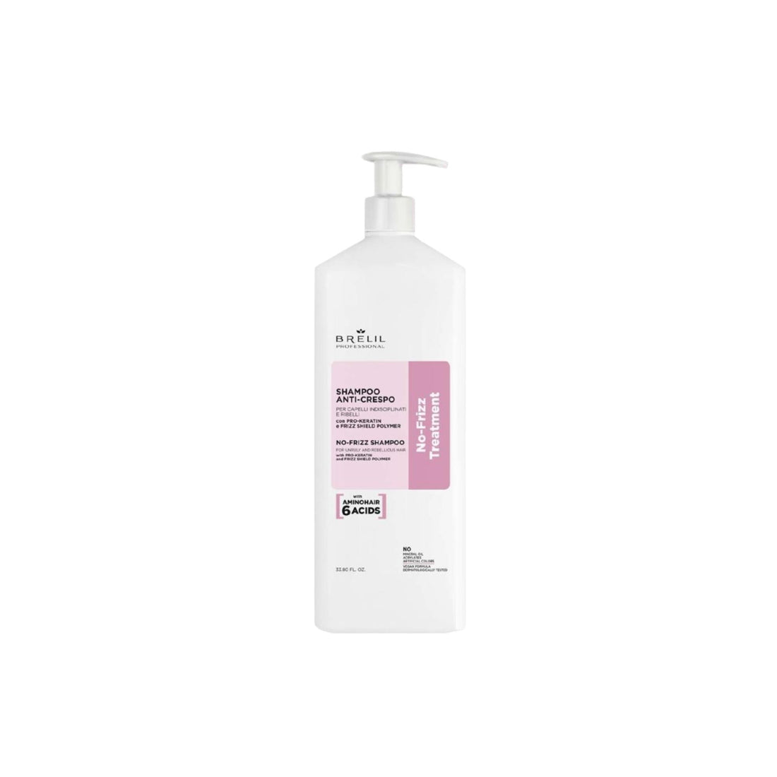 Brelil Professional شامبو No Frizz للشعر المتمرد والمجعد 1000 مل 