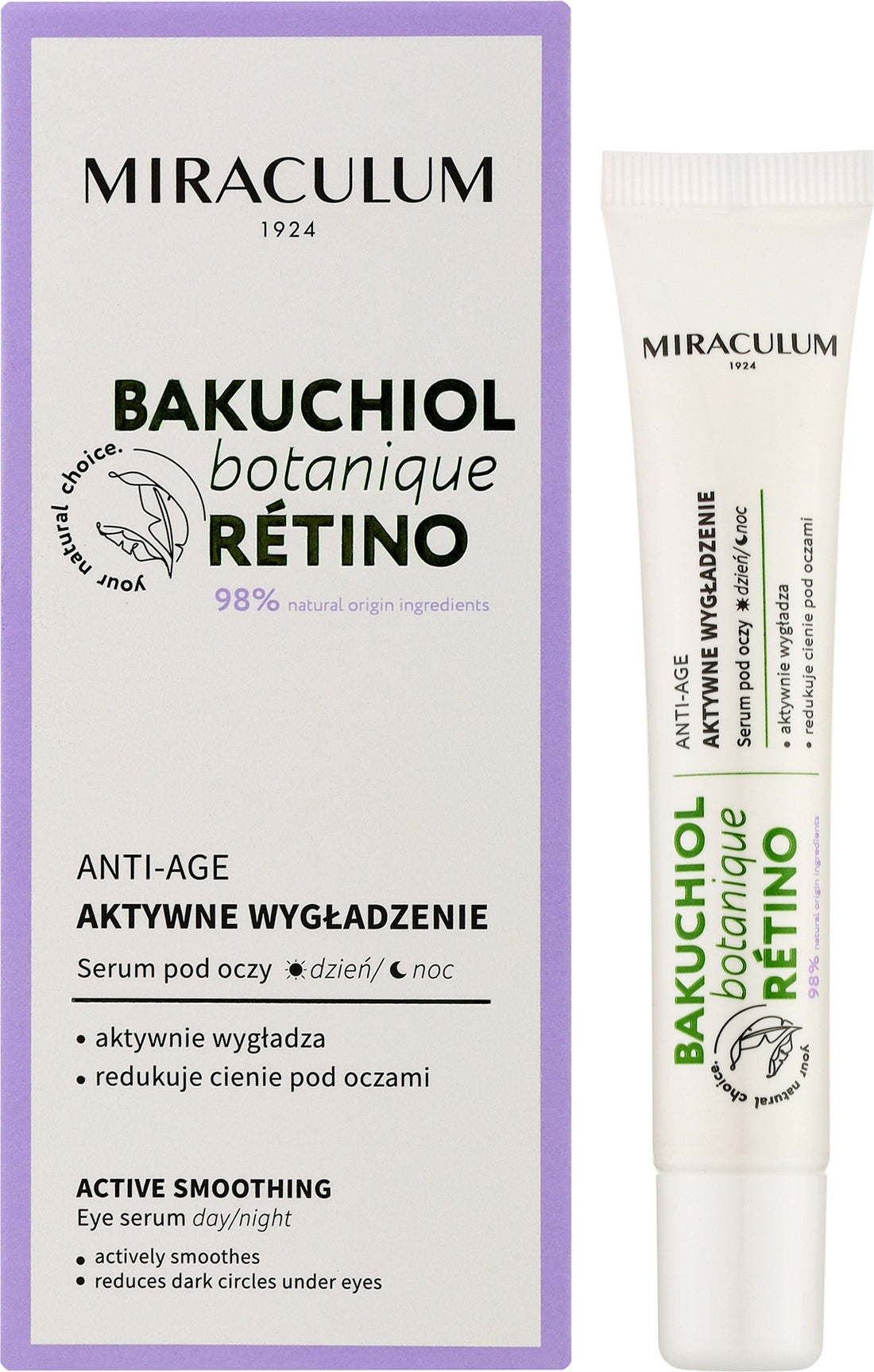 Siero contorno occhi Miraculum Bakuchiol Botanique Retino Anti-Age Serum 20 ml