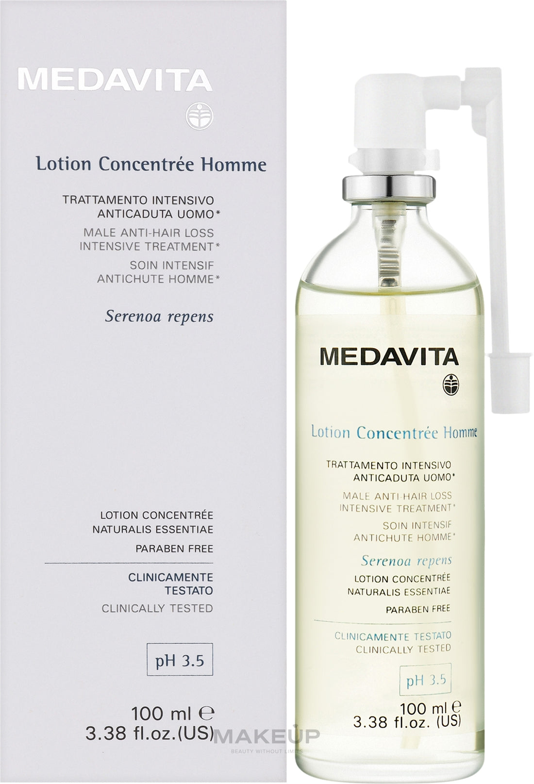 Trattamento intensivo anticaduta, uomo Medavita Lotion Concentree Anti-Hair Loss Spray For Men 100 ml
