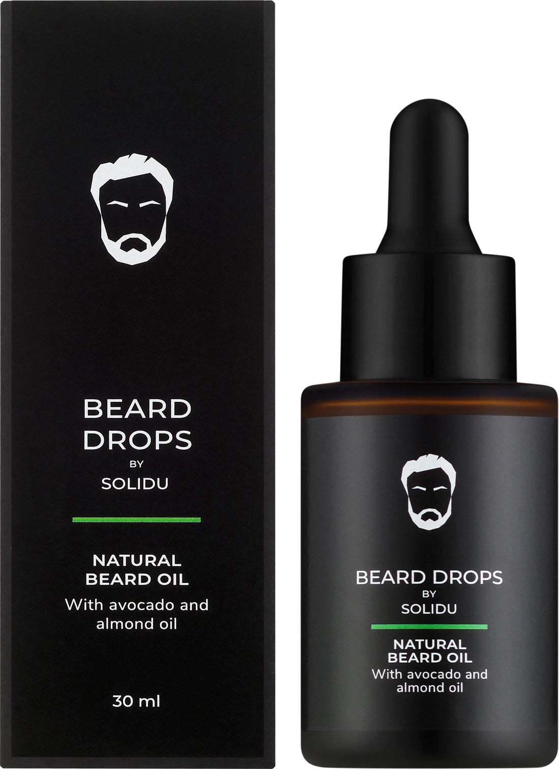 Olio essenziale per barba Solidu Beard Drops NaturalBeard Oil 30 ml