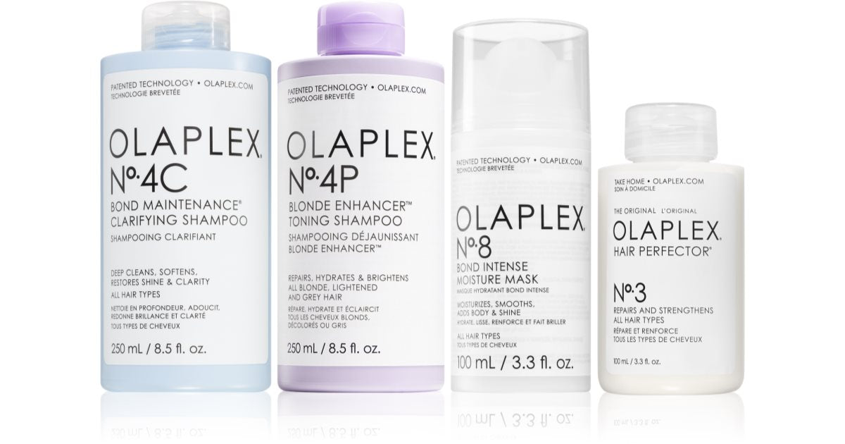 Olaplex Det ultimative Forstærkende, Detoxing &amp; Hydrating Kit til Blondiner