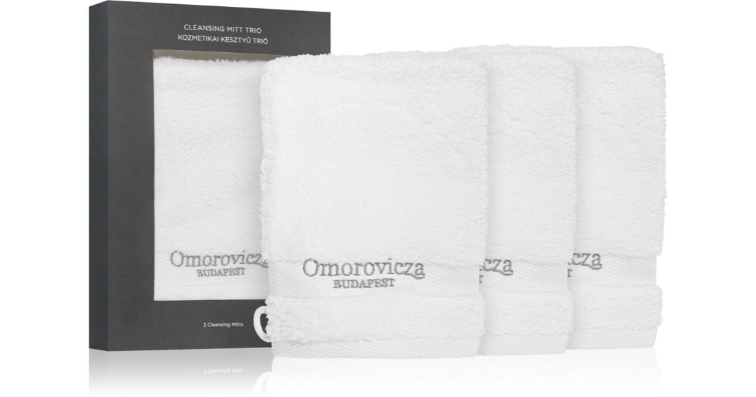 Omorovicza Cleansing Mitt Trio 3-częściowy zestaw do demakijażu z mikrofibry