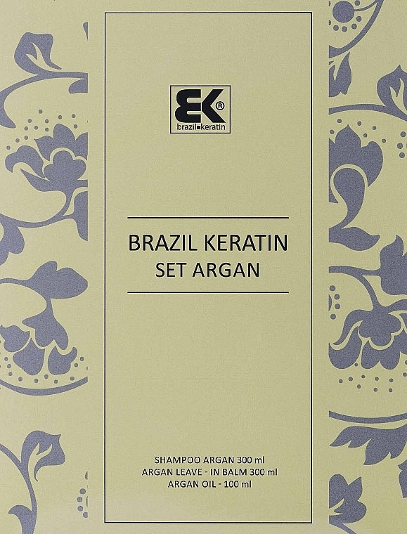 Set Brazil Keratin Therapy Argan (shm/300 ml + cond/300 ml + oil/100 ml)