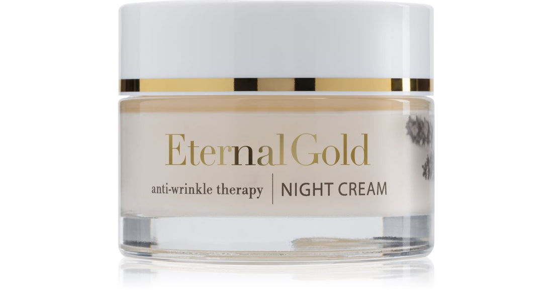 Organique Eternal Gold Therapy ryppyjä estävä yövoide kuivalle ja herkälle iholle 50 ml