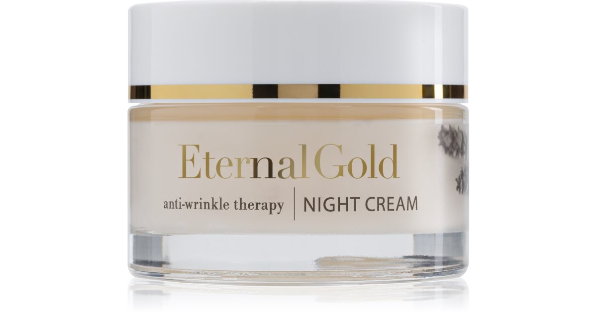 Organique Eternal Gold Therapy crema de noche antiarrugas para pieles secas y sensibles 50 ml