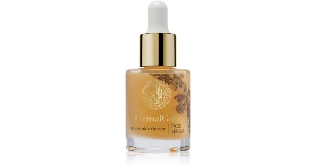 Organique Eternal Gold Therapy straffendes Serum für trockene und empfindliche Haut 30 ml