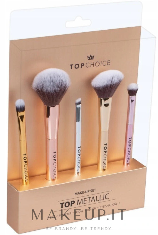Set pennelli trucco, 38303, 5 pz Top Choice Make Up Top Metallic 5 pz.