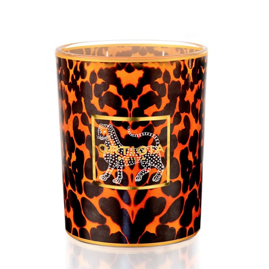 Ortigia Black Amber Decorated Candle 380 g