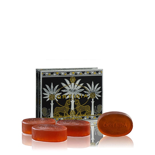 Ortigia Ambra Nera Glycerin Soap Kit 4 x 100 g