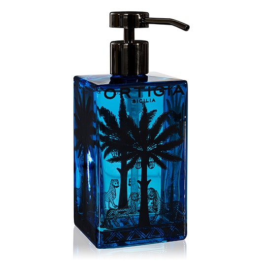 Ortigia Bouteille Vide en Verre Bleu 300 ml