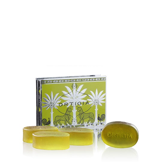 Ortigia Lime di Sicilia Glycerin Soap Kit 4 x 100 g