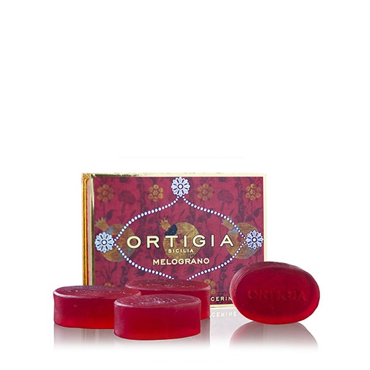 Ortigia Pomegranate Glycerin Soap Kit 4 x 100 g