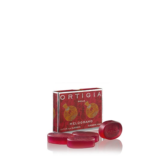 Ortigia Pomegranate Glycerin Soap Kit 4 x 40 g