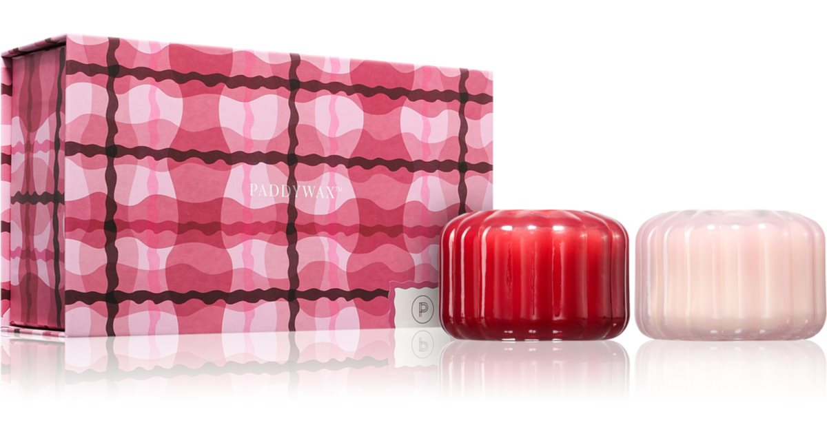 Paddywax Caja regalo Ripple Rose &amp; Gardenia 2× 127 g