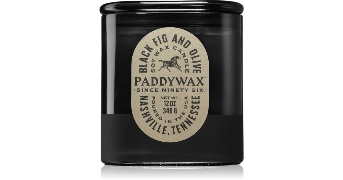 Paddywax ビスタ ブラック フィグ＆オリーブ 340g キャンドル