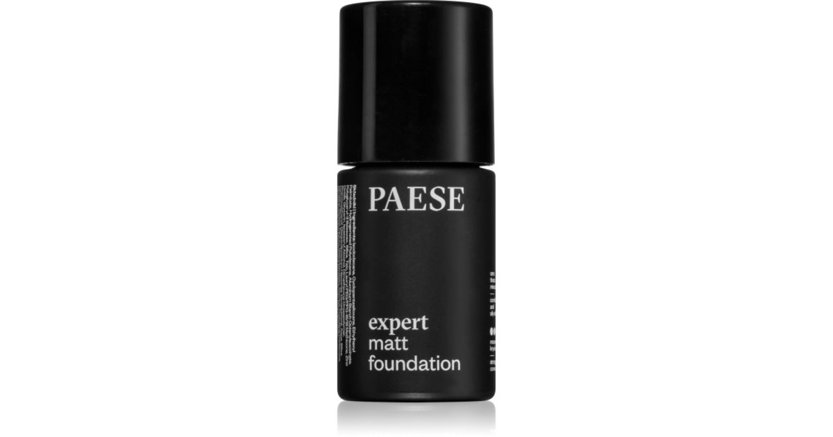 Paese Expert Matt mattierende Mousse-Foundation für Mischhaut und fettige Haut Natural Beige 30 ml