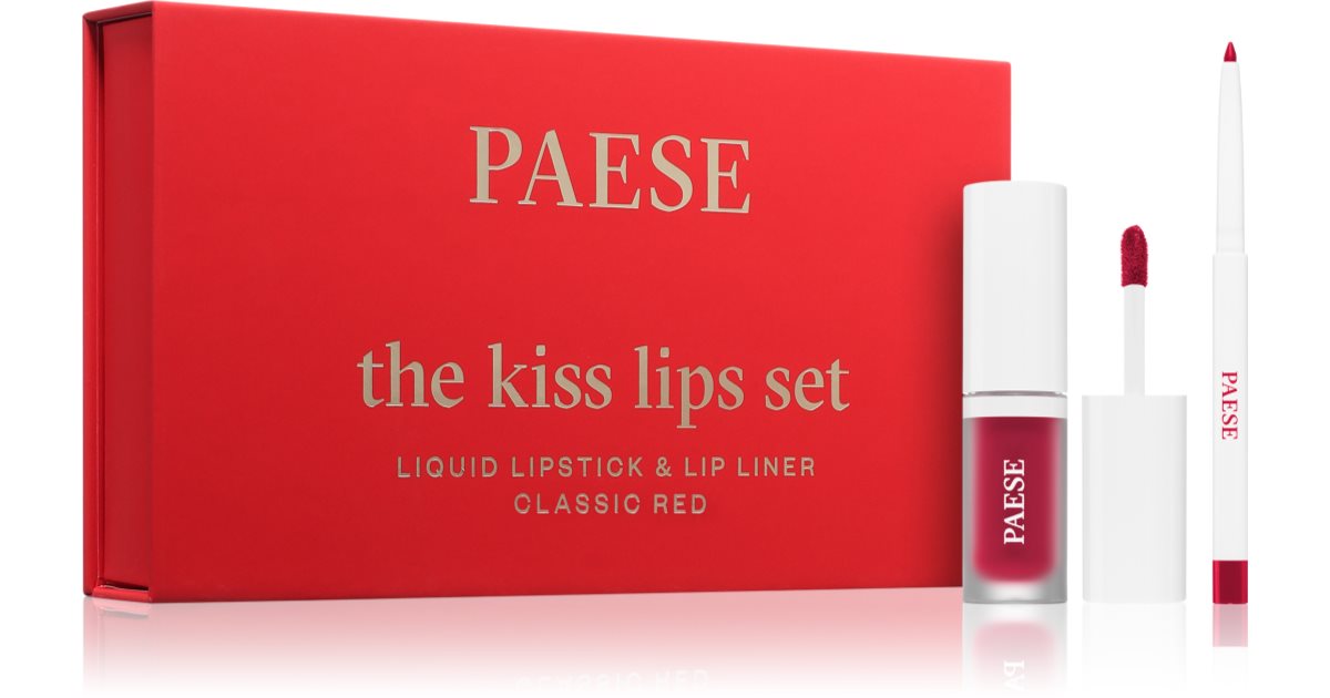 Paese ה-Kiss Lips Set קופסת מתנה אדומה קלאסית 06