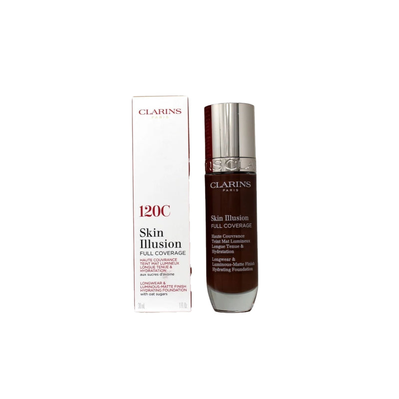 Clarins Skin Illusion Hydrating fond de ten hidratant cu acoperire mare culoare 120C 30 ml 