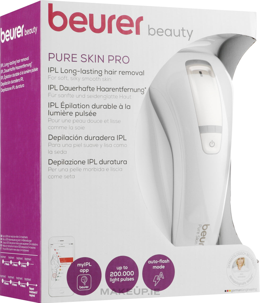 Beurer Ipl 5500 PureSkinPro sistema Ipl prevenzione ricrescita peli 1 pz — Epilatore Ipl