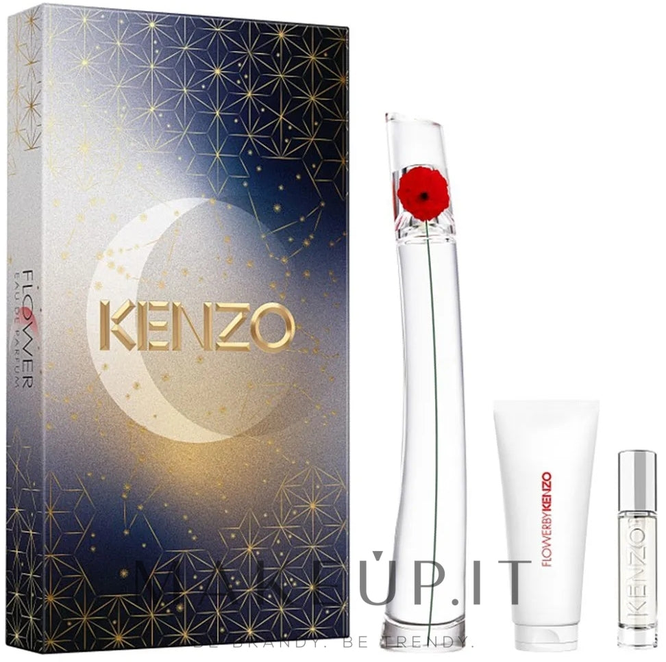 Kenzo Flower By Kenzo Set (edp/100 ml + edp/mini/10 ml + b/lot/75 ml)