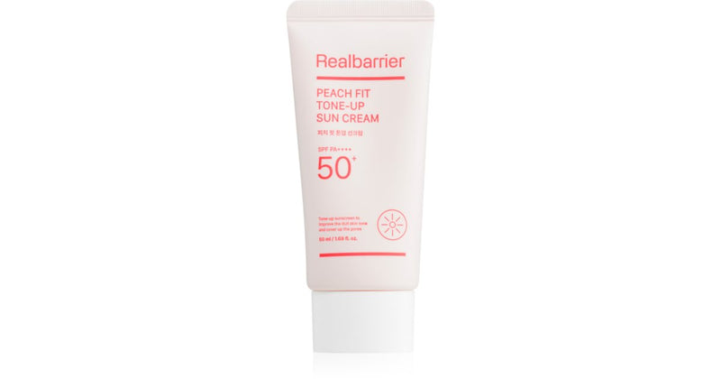 Real Barrier קרם פנים גוון שמש Peach Fit SPF 50+ 50 מ"ל