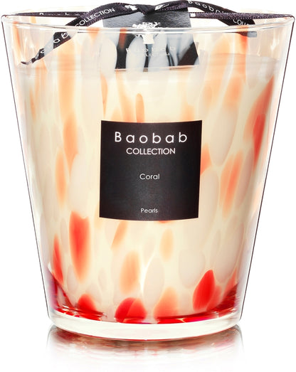 Baobab Collection Pearls Coral 16 cm — Candela profumata
