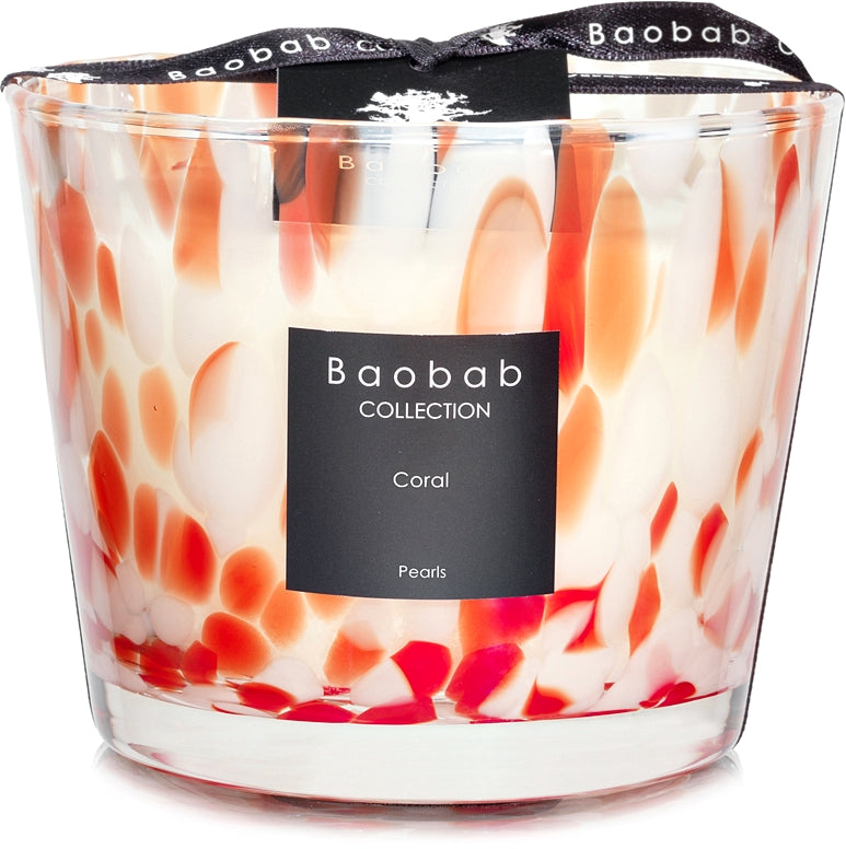 Baobab Collection Pearls Coral duftlys 10 cm 