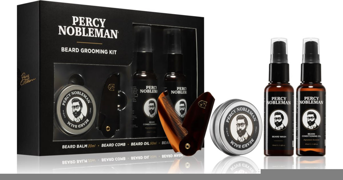 Kit per la cura della barba Percy Nobleman