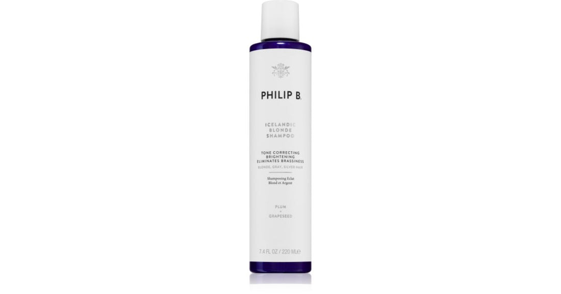 Philip B. Icelandic Blonde Shampoo für blondes und graues Haar 220 ml