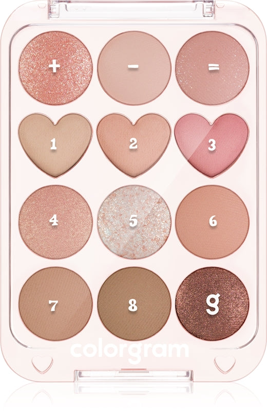 Colorgram Pin Point Eyeshadow Palette — palette ombretti 01 Peach+Coral 9,9 g