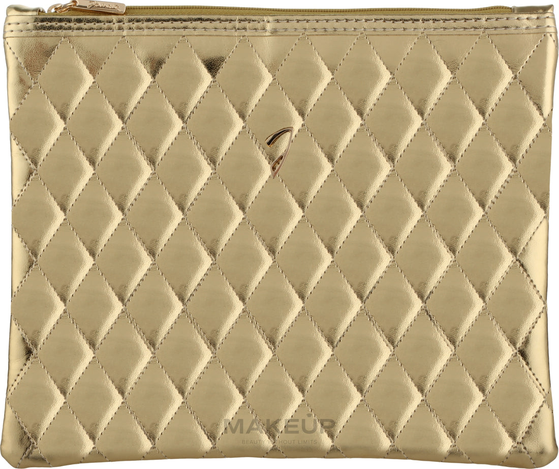 Beauty case grande, dorato Janeke Golden Quilted Pouch