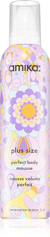 amika Plus Size espuma capilar volumizante e modeladora 252 ml 