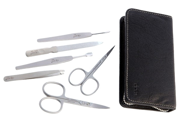 Set per manicure, 6 pezzi, 6822R, nero Alpen