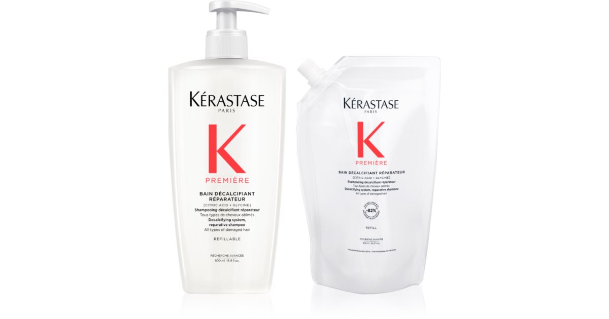 Kérastase Primer paquete conveniente para cabellos dañados con 2 champús 