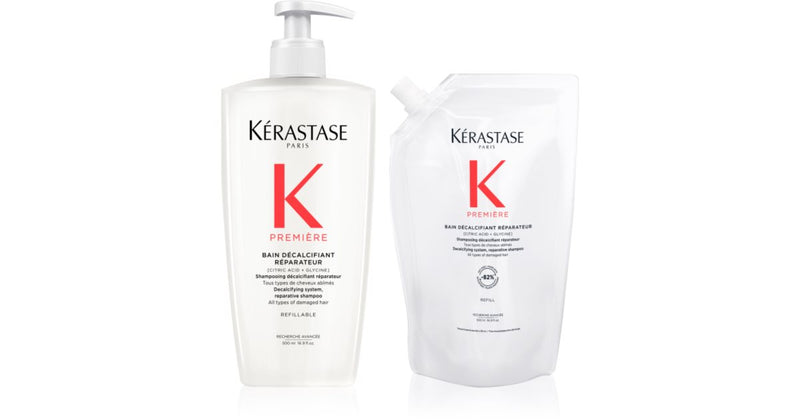 Kérastase Primer paquete conveniente para cabellos dañados con 2 champús 