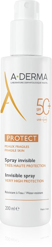 A-Derma Protect Spray latte protettivo in spray SPF 50+ 200 ml