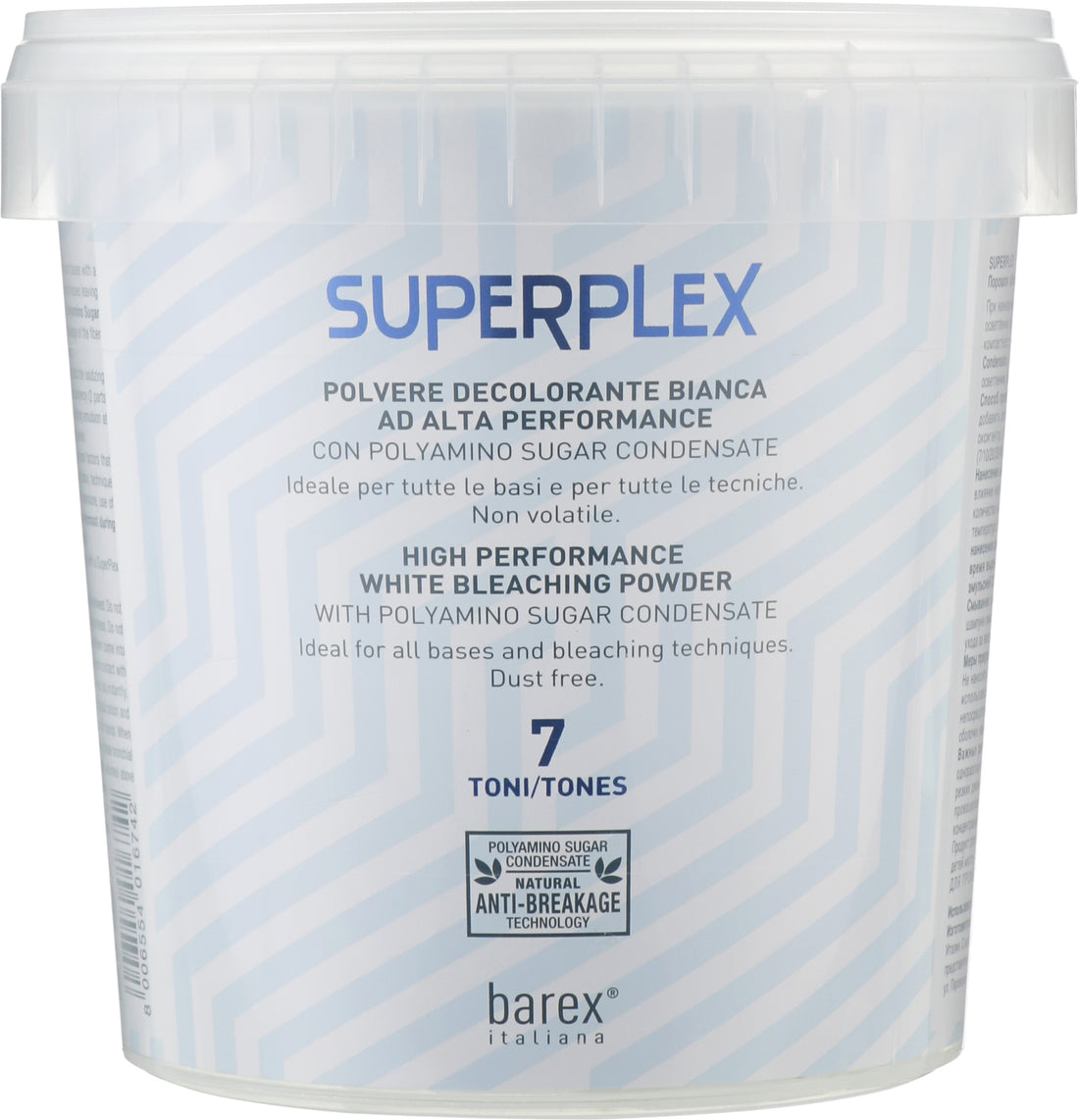 Polvere decolorante (fino a 7 toni) Barex Italiana Superplex Bleaching Powder 400 g