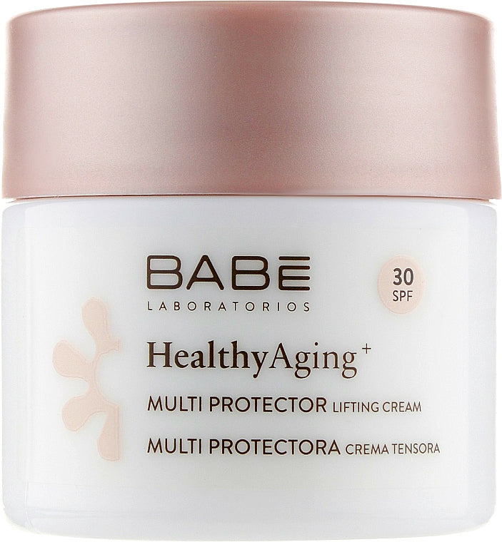 Crema lifting multiprotettiva da giorno con DMAE e SPF 30 Babe Laboratorios Healthy Aging Multi Protector Lifting Cream 