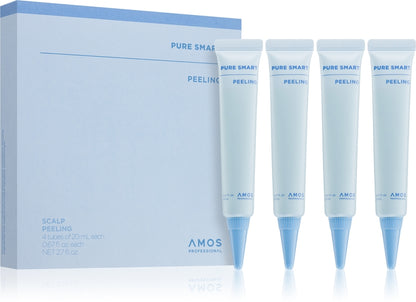 Amos Professional Pure Smart Peeling 4x20 ml — Scrub Cuoio Capelluto